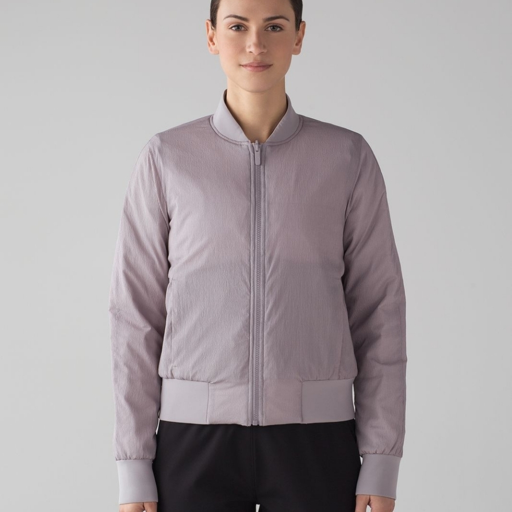 Lululemon Non-Stop Bomber *Reversible Dark Chrome